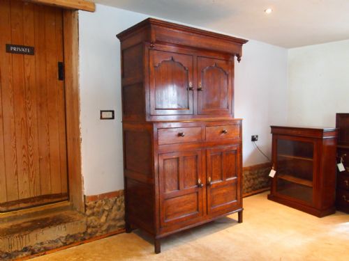 Cupboard Dresser Sideboard Welsh Oak 2 Part George III C1790