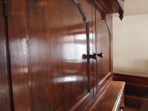 fig 2. Cupboard dresser sideboard Welsh Oak 2 part George III c1790