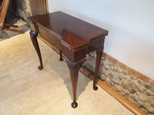 fig 1. Table card hall Cuban Mahogany console lamp side George II c1750