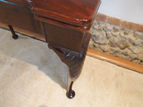 fig 2. Table card hall Cuban Mahogany console lamp side George II c1750