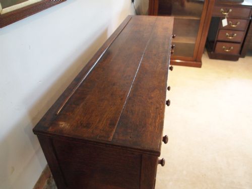 fig 1. Dresser Welsh Oak pot board South Wales George III c1800 