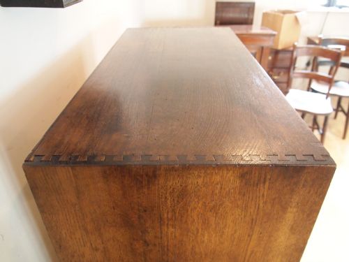 fig 2. Chest of drawers Oak collectors chest bank c1910