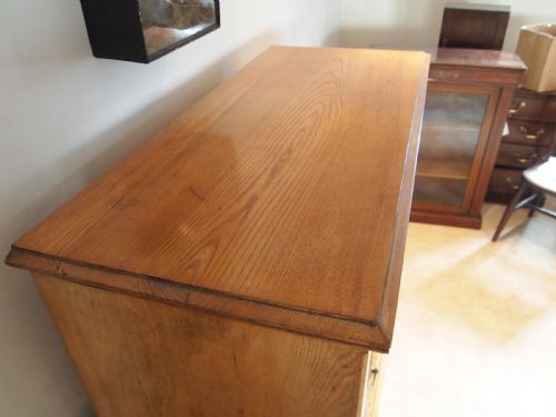 fig 1. Chest of drawers Arts and Crafts Victorian Ash Pugin influenced c1880