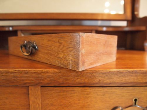 fig 2. Dressing chest of drawers Arts and Crafts Oak c1900