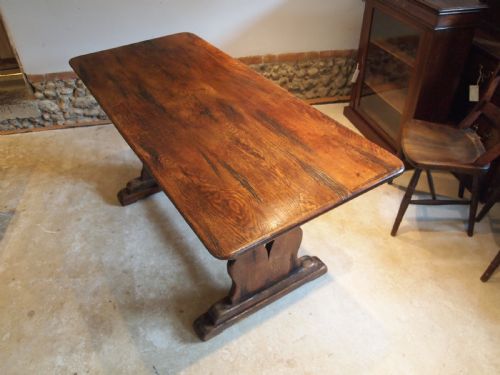 Table Dining Refectory Farmhouse Tavern Victorian Oak C1890