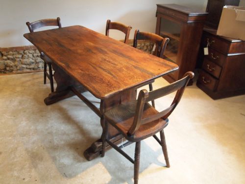 fig 2. Table dining refectory farmhouse tavern Victorian Oak c1890