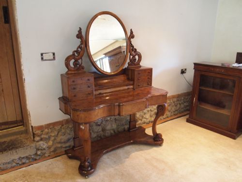 Dressing Chest of Drawers Stunning Victorian Burr Walnut C1860