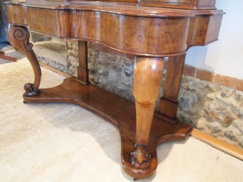 fig 3. Dressing chest of drawers stunning Victorian burr Walnut c1860
