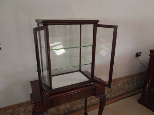 fig 2. Cabinet display haberdashery shop counter Victorian Mahogany c1890