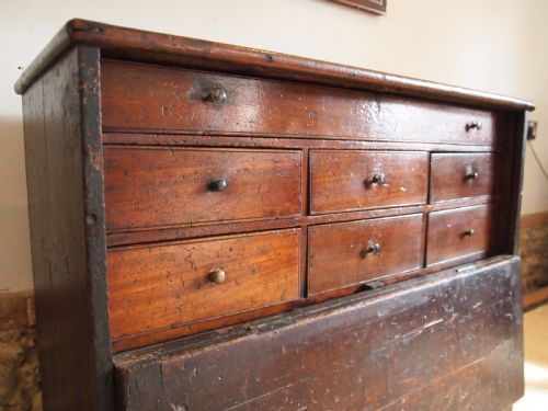 Chest of Drawers Rare George III Engineers or Cabinet Makers Chest C1800