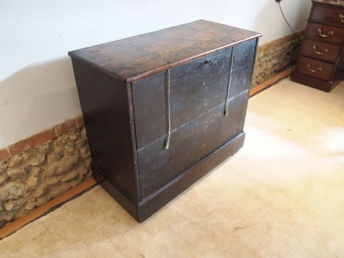 fig 1. Chest of drawers rare George III engineers or cabinet makers chest c1800