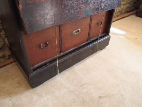fig 2. Chest of drawers rare George III engineers or cabinet makers chest c1800