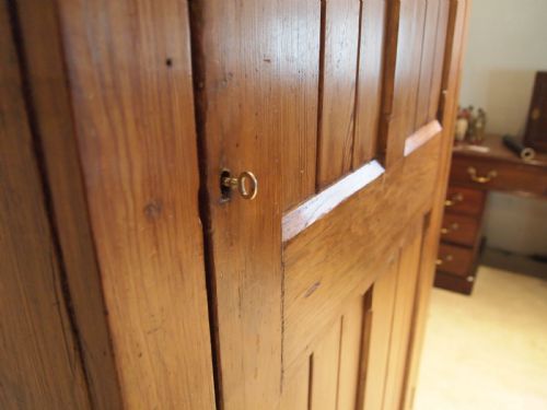 fig 2. Cupboard pantry dresser shoes Victorian Pitch Pine c1890