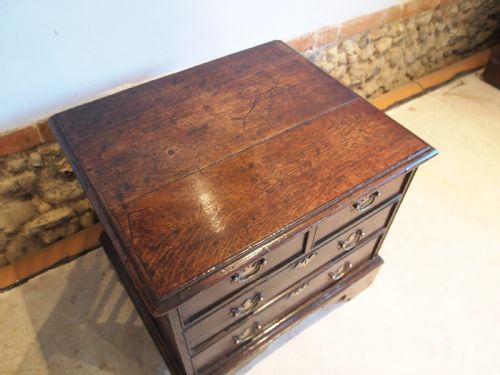 fig 1. Stool rare George II closed box stool chest of drawers c1750