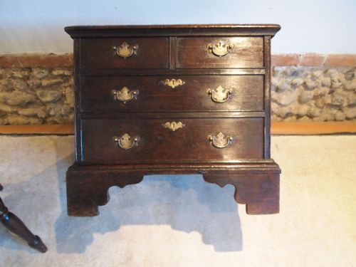 fig 2. Stool rare George II closed box stool chest of drawers c1750