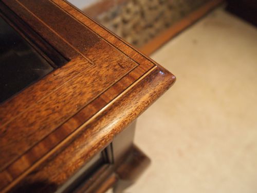 fig 1. Table display Edwardian Mahogany c1900