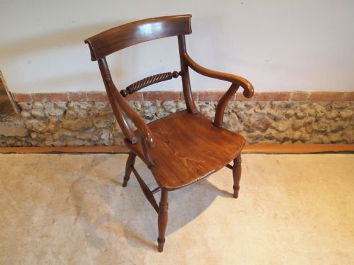 Chair Stunning Victorian Windsor Rope Back Armchair C1840