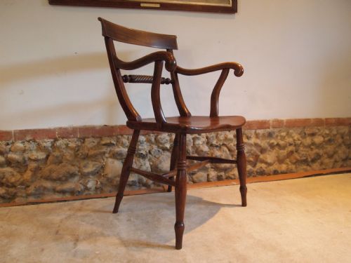 fig 3. Chair stunning Victorian Windsor rope back armchair c1840