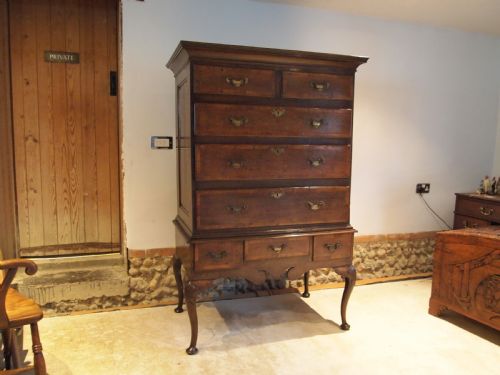 Chest of Drawers Chest on Stand Rare George II Oak C1740