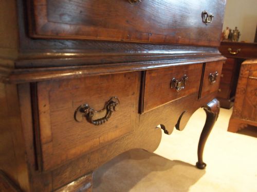 fig 1. Chest of drawers chest on stand rare George II Oak c1740