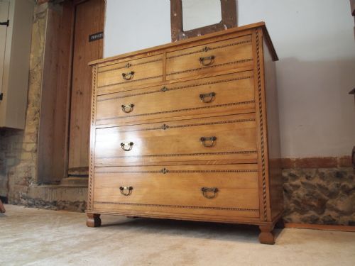 Chest of Drawers Arts and Crafts Victorian Ash C1890