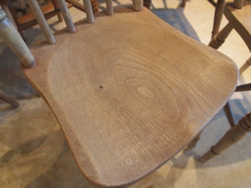 fig 1. Chairs set of 6 Victorian kitchen Windsor c1880