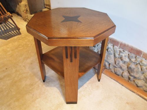 Table Art Deco Oak and Coromandel Fine Quality C1920