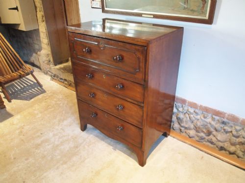 Chest of Drawers Very Rare Small Secretaire Mahogany C1820