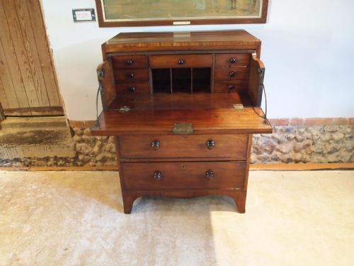 fig 1. Chest of drawers very rare small secretaire Mahogany c1820