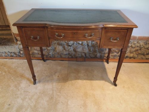 Desk Fine Quality Edwardian Mahogany Inlaid C1900
