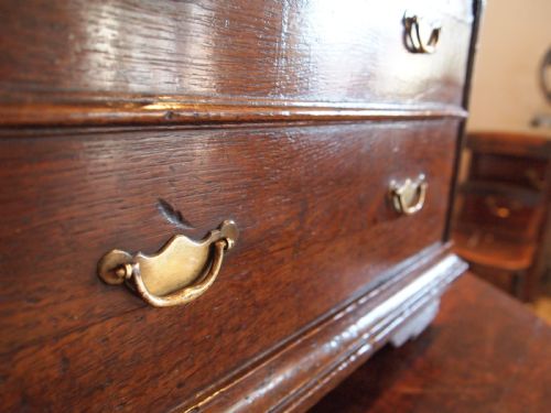 fig 1. Stool chest box George II Oak c1750