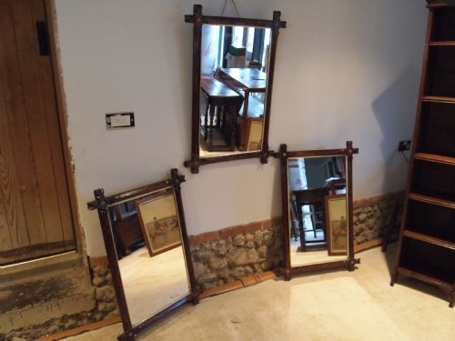 Mirrors a Trio of Victorian Arts and Crafts Gothic Mirrors C1890