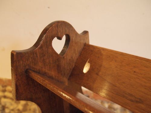 fig 1. Bookcase Canterbury Arts and Crafts Walnut c1900
