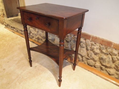 Table George III Superb Provincial Mahogany Side Lamp Hall C1790