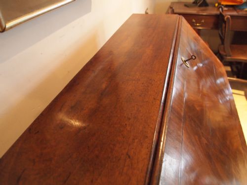 fig 2. Bureau George III flame Mahogany c1790