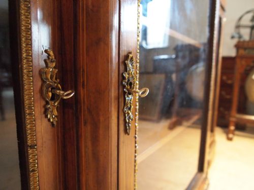 fig 2. Bookcase credenza display Fine Victorian Walnut c1850