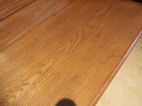 fig 3. Pew bench settle English Oak Edwardian c1900