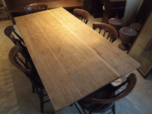 Table Refectory Edwardian Oak Dining Farmhouse C1900