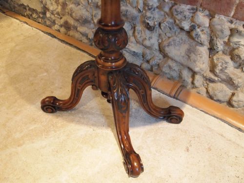 fig 2. Table hall lamp side console Victorian Walnut c1870