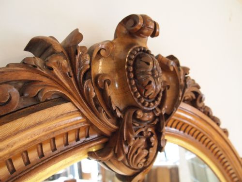 fig 1. Mirror remarkable Victorian carved Oak Pratt and Prince c1850