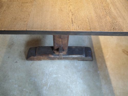 fig 3. Table refectory dining farmhouse Oak c1890