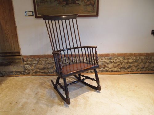 Chair V Rare Scottish Provincial Darvel Rocking Chair C1840