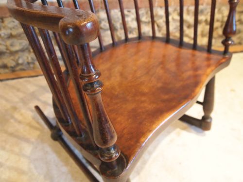 fig 1. Chair V Rare Scottish provincial Darvel rocking chair c1840