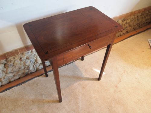 Table Work Sewing Rare George III Mahogany Fitted C1790