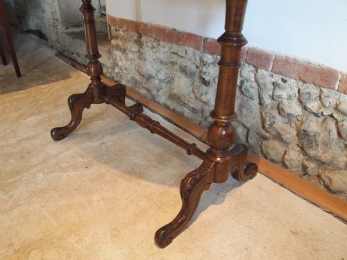 fig 2. Table hall lamp side console Victorian Walnut c1880