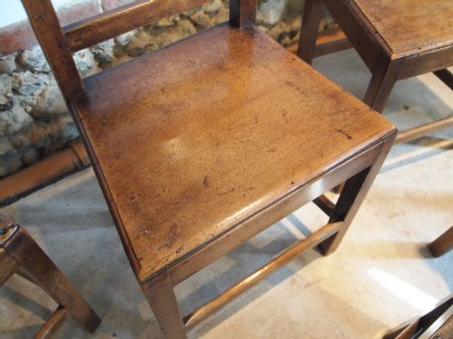 fig 1. Chairs rare set of six East Anglian bar back dining chairs c1820