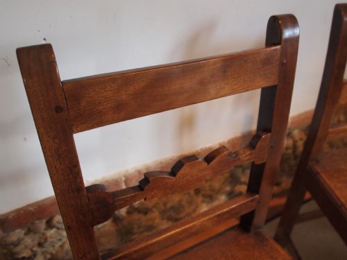 fig 2. Chairs rare set of six East Anglian bar back dining chairs c1820