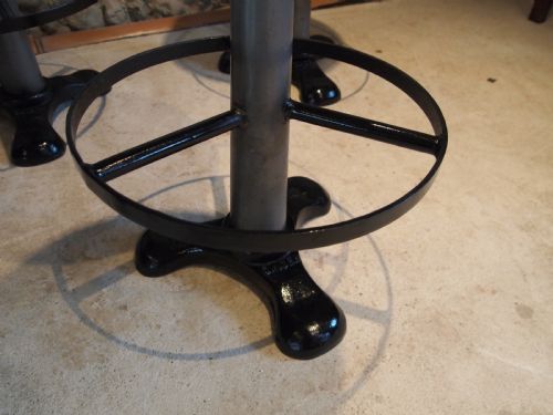 fig 2. Stools set of 5 Singer industrial stools c1930