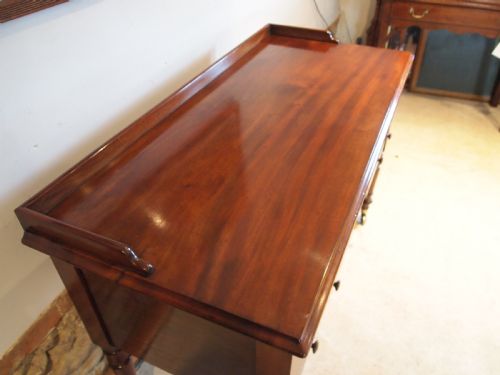 fig 1. Desk early Victorian fine quality Mahogany c1840