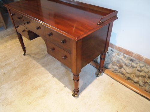 fig 2. Desk early Victorian fine quality Mahogany c1840
